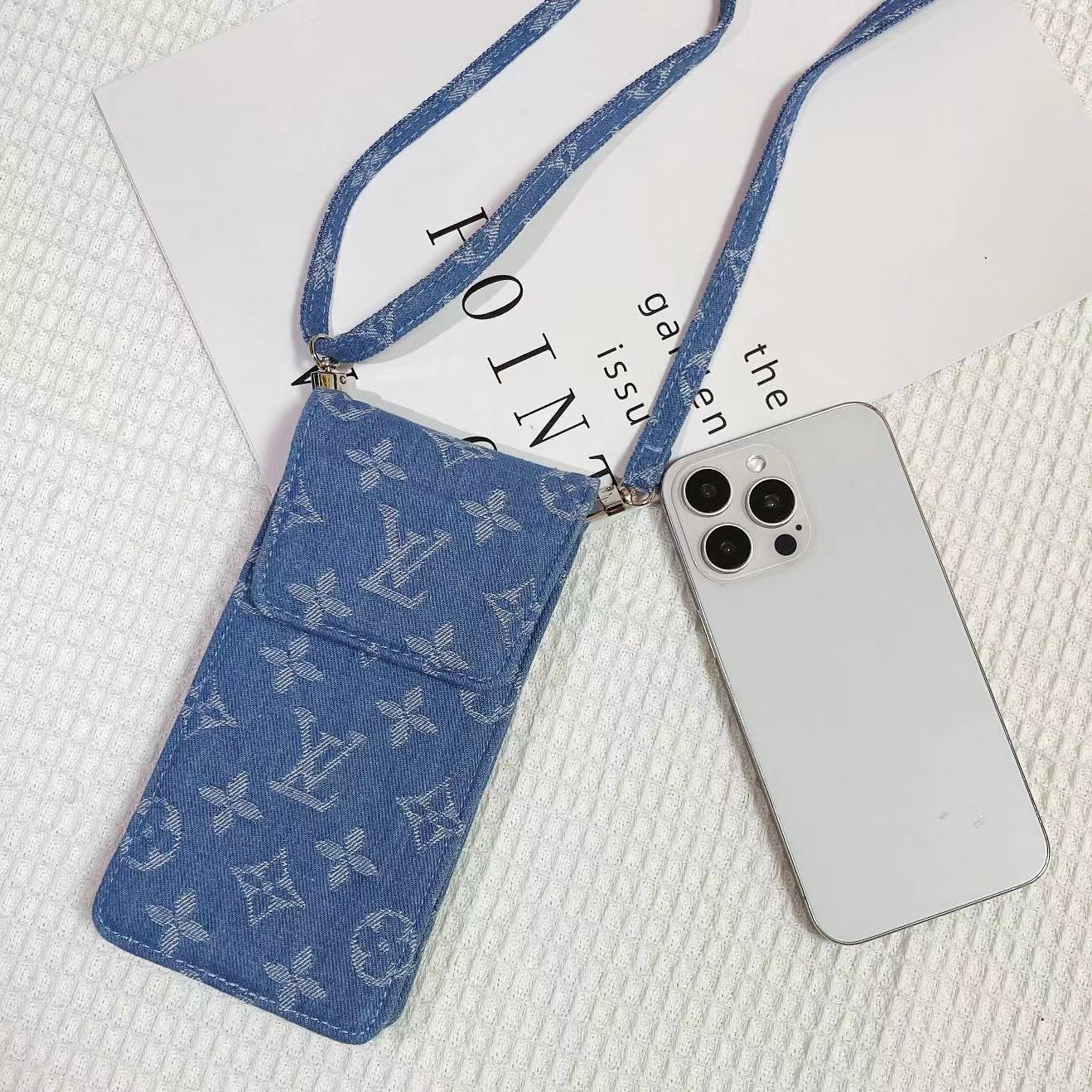 LoveV Denim Universal Wallet Phone Case