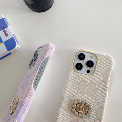 GG Fabric Diamond Logo Case