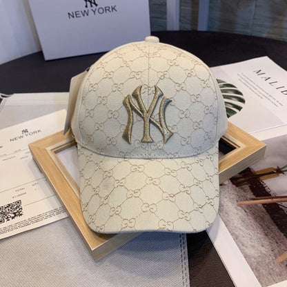 Gucci x MLB Collaboration: 2023 Summer Collection Stylish Baseball Caps for Men and Women, Featuring Classic Team Logos of MLB