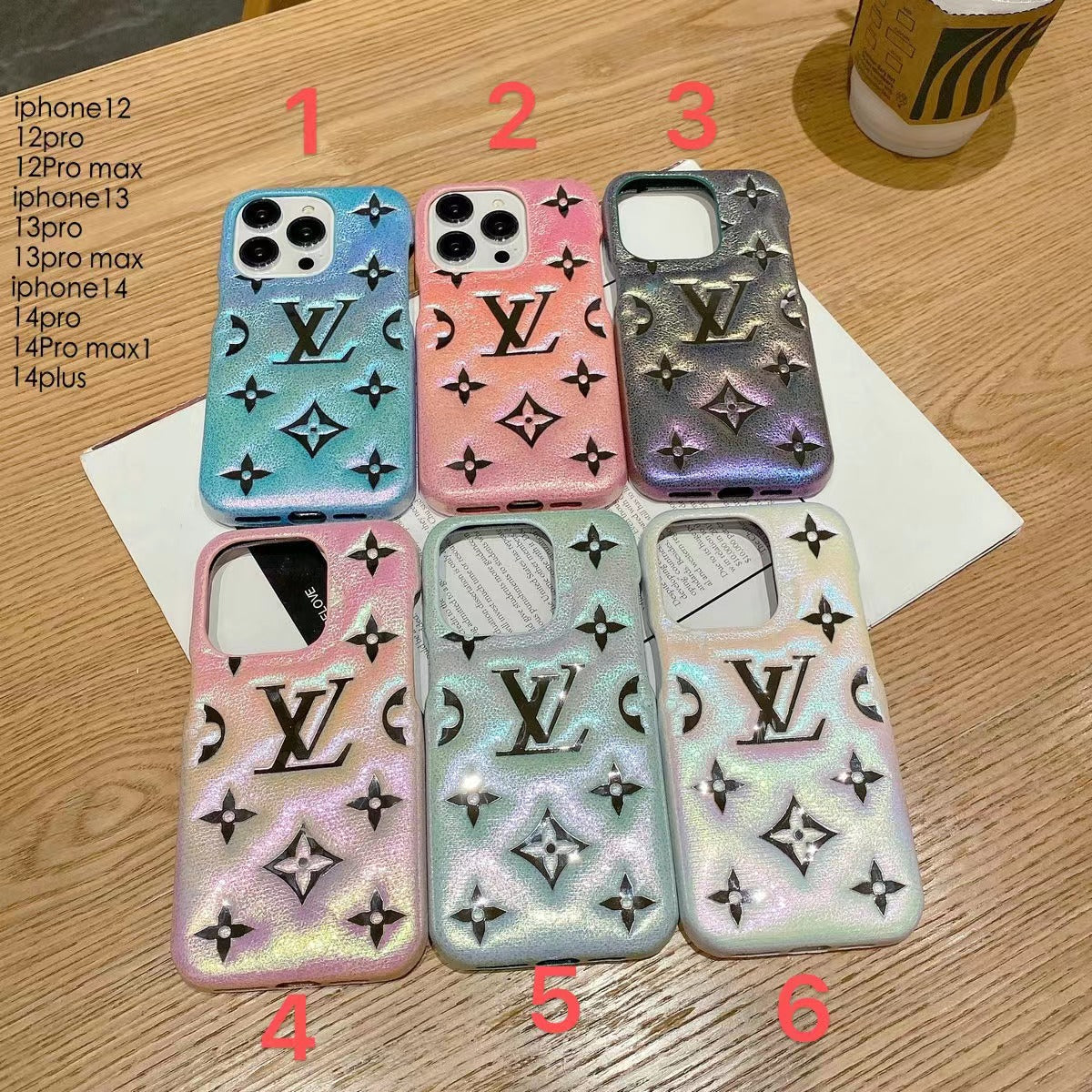 LoveV Mirror Flowere Mbossed Case