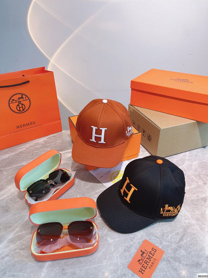 Luxury Head-to-Toe: H Hat and Sunglasses Gift Box for Discerning Fashion Enthusiasts