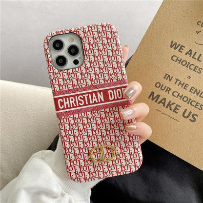 CD Red & Green Design Phone Case For iPhone