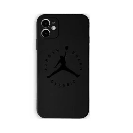 Pure Black Fancy Phone Case For iPhone 13