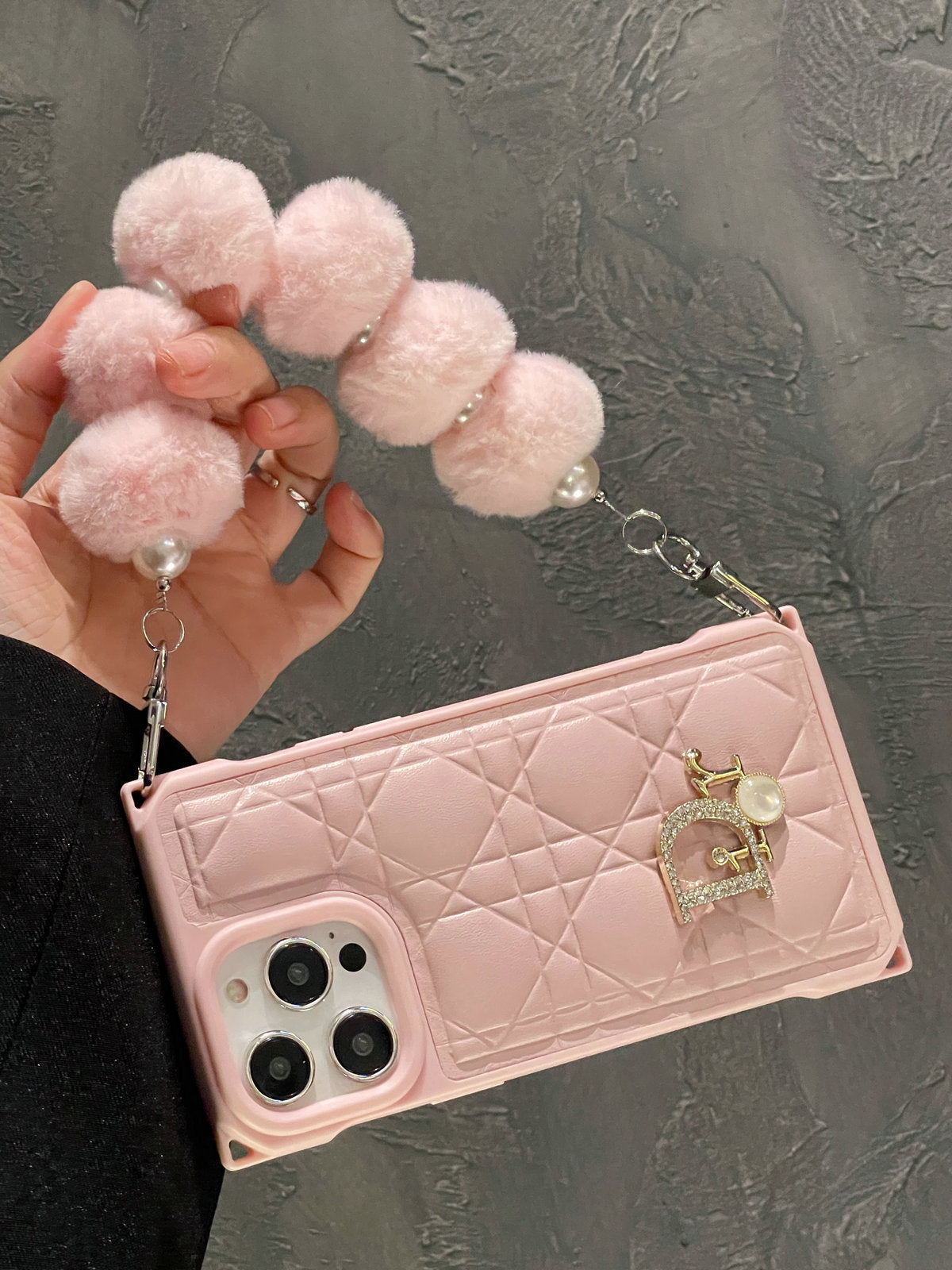 CD Plush Ball Bracelet Case