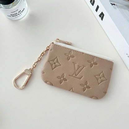 LoveV Embossed Logo Pendant Card Bag/coin Purse