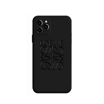 Pure Black Fancy Phone Case For iPhone 13