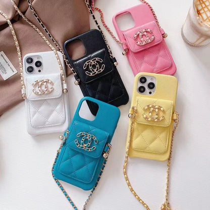 CC Fun Phone Case For iPhone with Purse & Strape