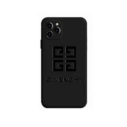 Pure Black Fancy Phone Case For iPhone 13