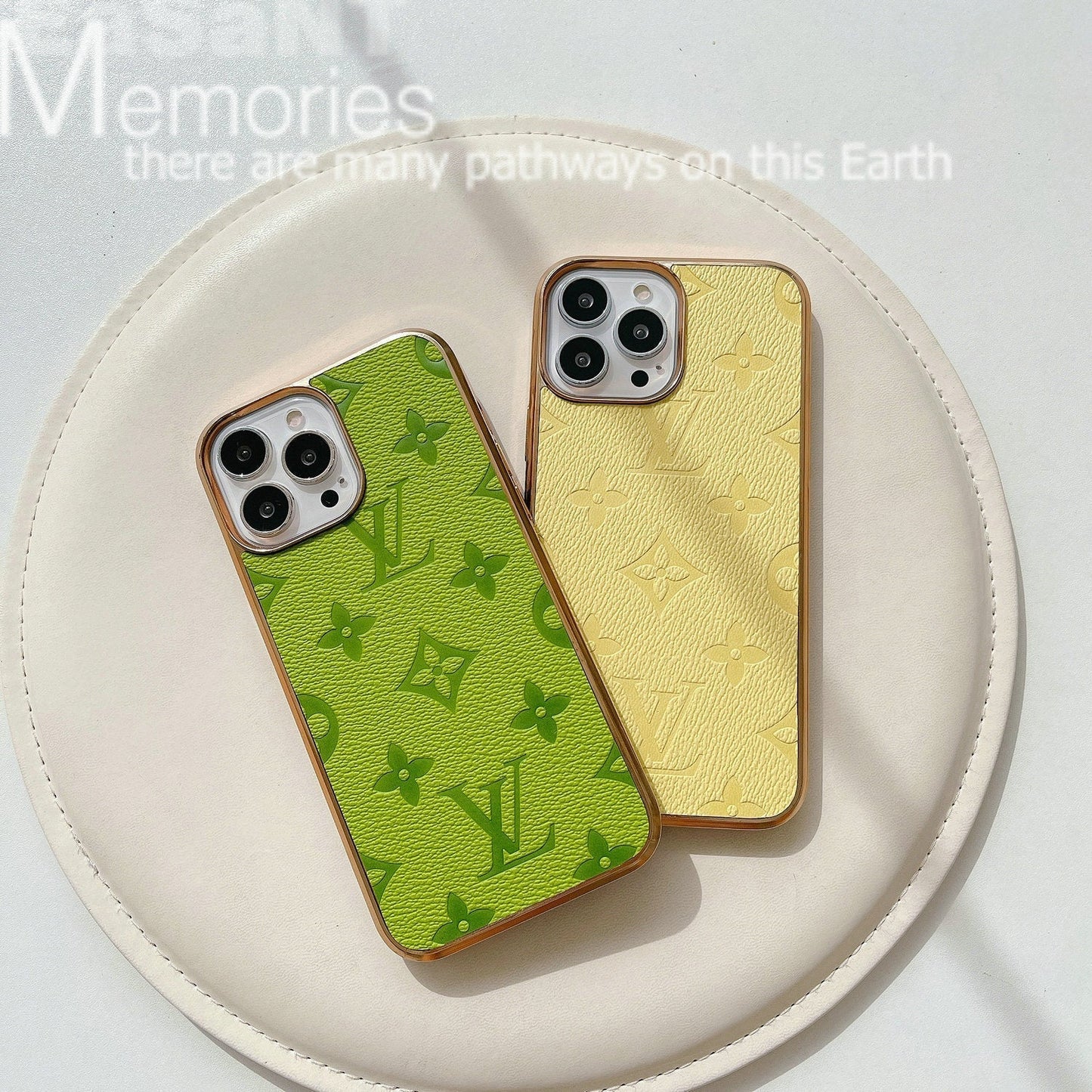 Love Versus Electroplated Embossed Logo Phone Case