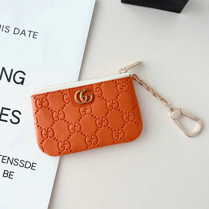 GG Embossed Logo Pendant Card Bag/coin Purse