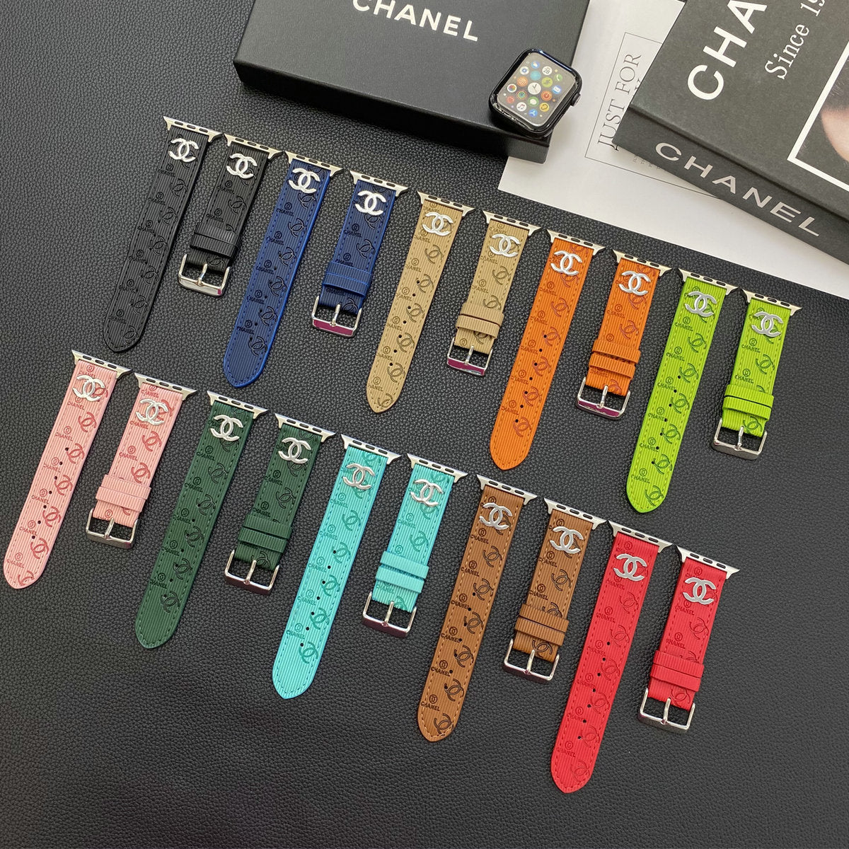 CC 2023 Autumn Patent Leather IWatch Strap