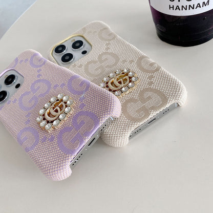 GG Fabric Diamond Logo Case