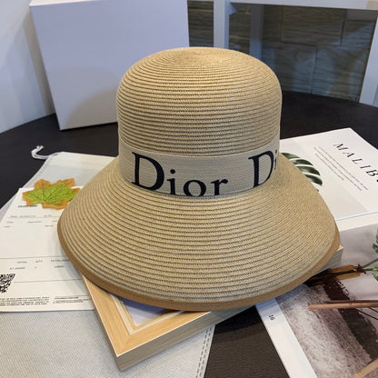 DIOR Summer Collection Polyester Women's Sun Hat - Bucket Hat