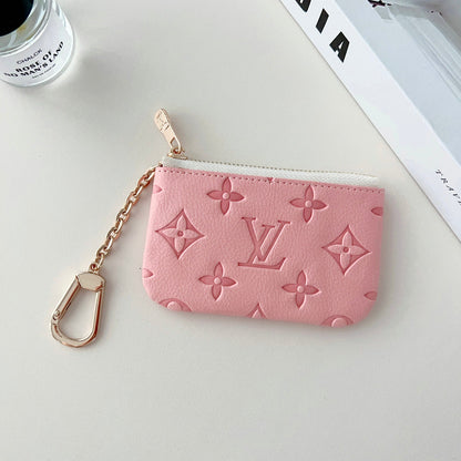 LoveV Embossed Logo Pendant Card Bag/coin Purse