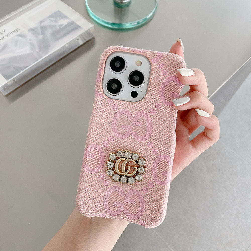 GG Fabric Diamond Logo Case