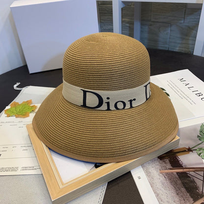 DIOR Summer Collection Polyester Women's Sun Hat - Bucket Hat