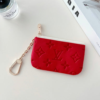 LoveV Embossed Logo Pendant Card Bag/coin Purse