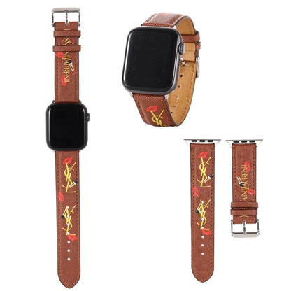 Fancy Letter Design Printed Watchband For iWatch