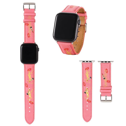 Fancy Letter Design Printed Watchband For iWatch