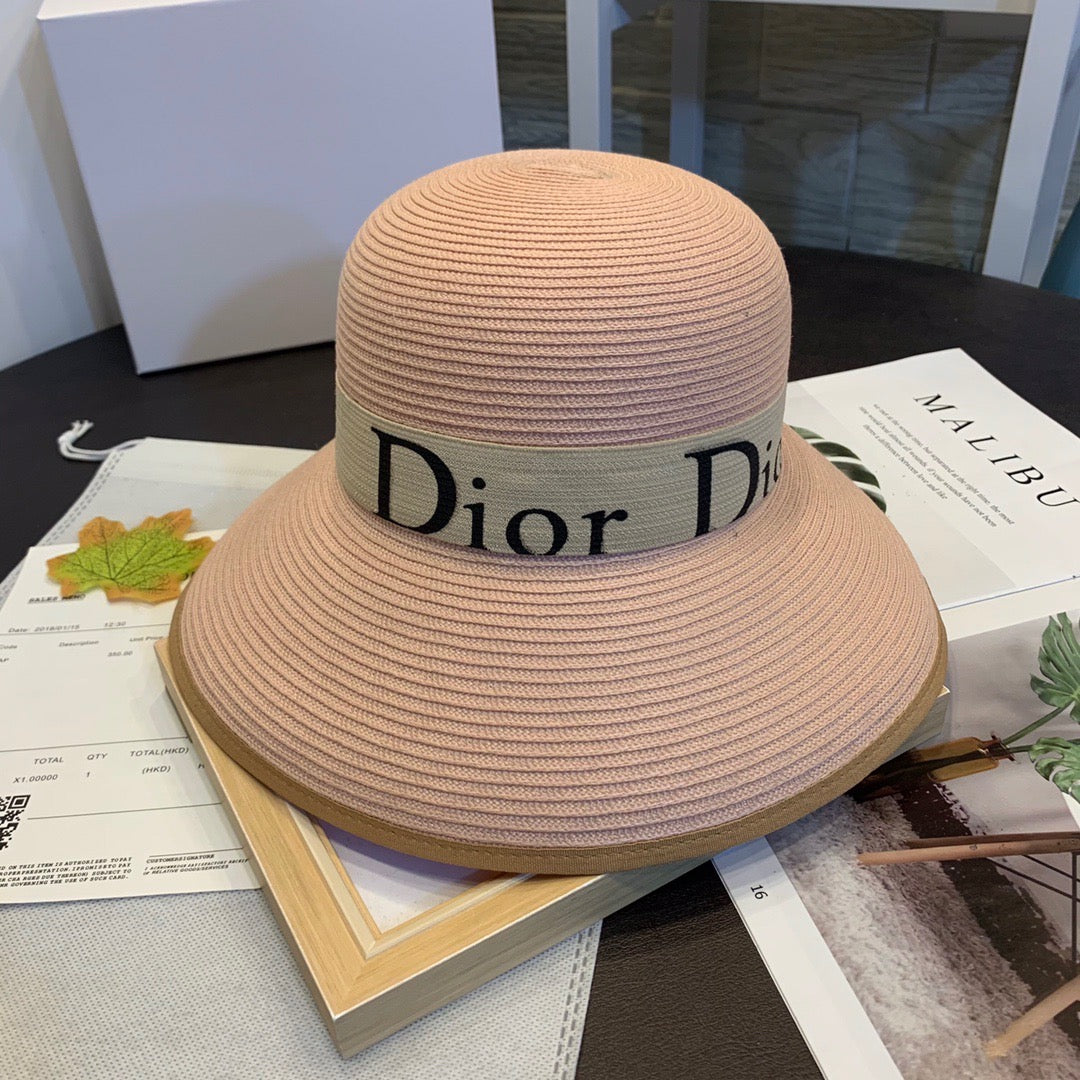 DIOR Summer Collection Polyester Women's Sun Hat - Bucket Hat