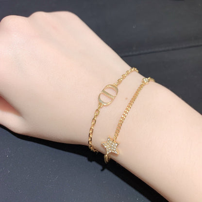 Dual-Layer Star and Moon  Bracelet from CD