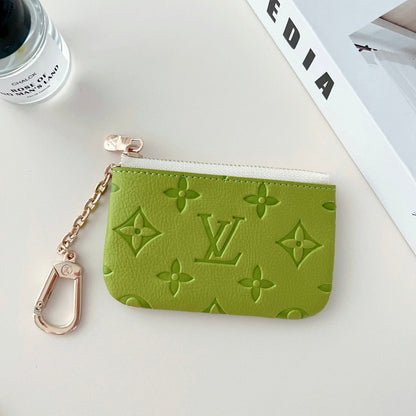 LoveV Embossed Logo Pendant Card Bag/coin Purse