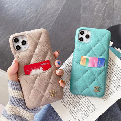 Diamond Leather Phone Case For iPhone