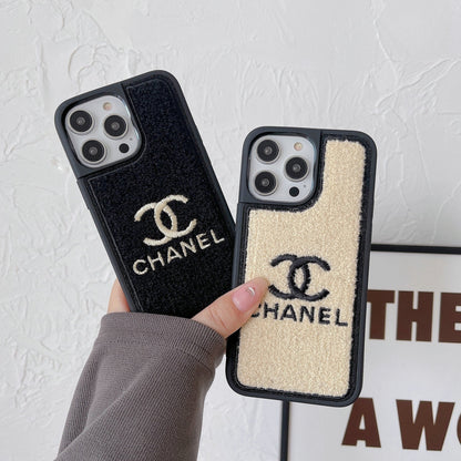 CC Cashmere Embroidered  Iphone Case