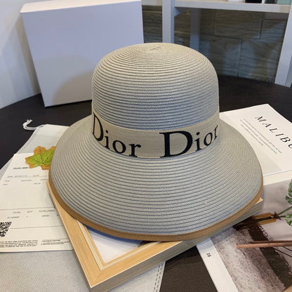 DIOR Summer Collection Polyester Women's Sun Hat - Bucket Hat