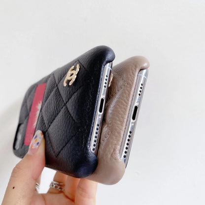 Diamond Leather Phone Case For iPhone