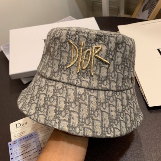 Authentic Dior Counter Genuine Highest Version Jacquard Embroidered Fisherman Hat!