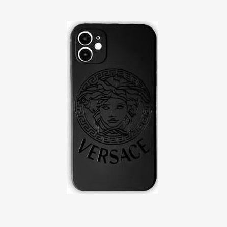 Pure Black Fancy Phone Case For iPhone