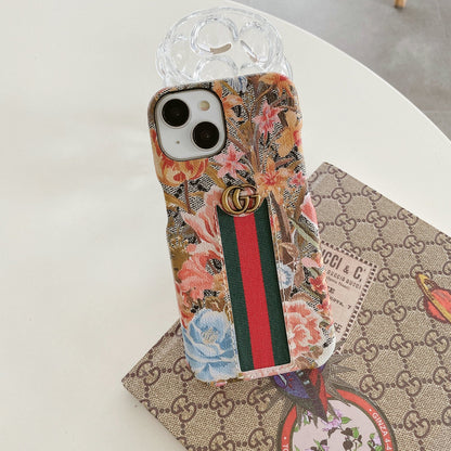 Flower GG Metal Logo Phone Case