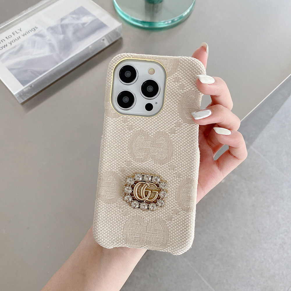 GG Fabric Diamond Logo Case