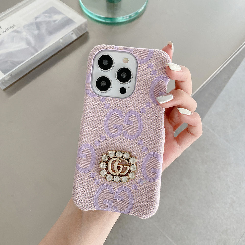 GG Fabric Diamond Logo Case