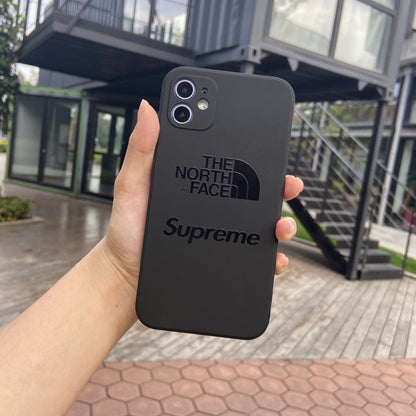 Pure Black Fancy Phone Case For iPhone