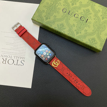 GG 2023 Autumn Patent Leather IWatch Strap